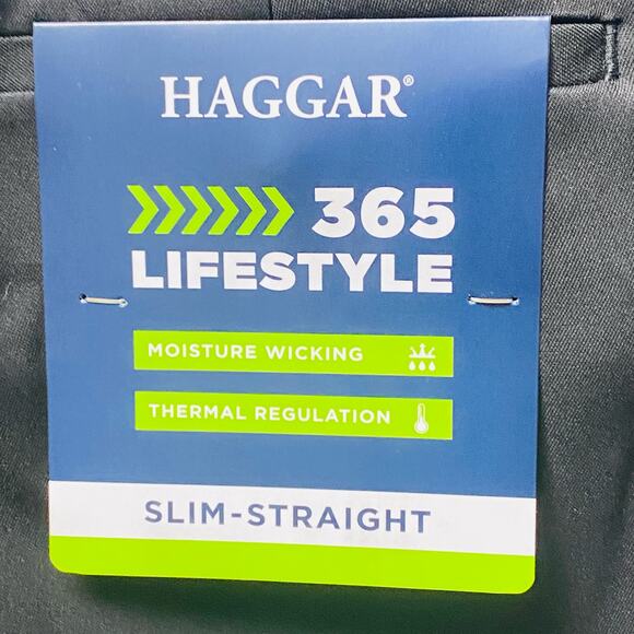 Haggar Active Flex Pant Mens size 34x29 Straight Fit Flat Front Super Flexible - Picture 12 of 12